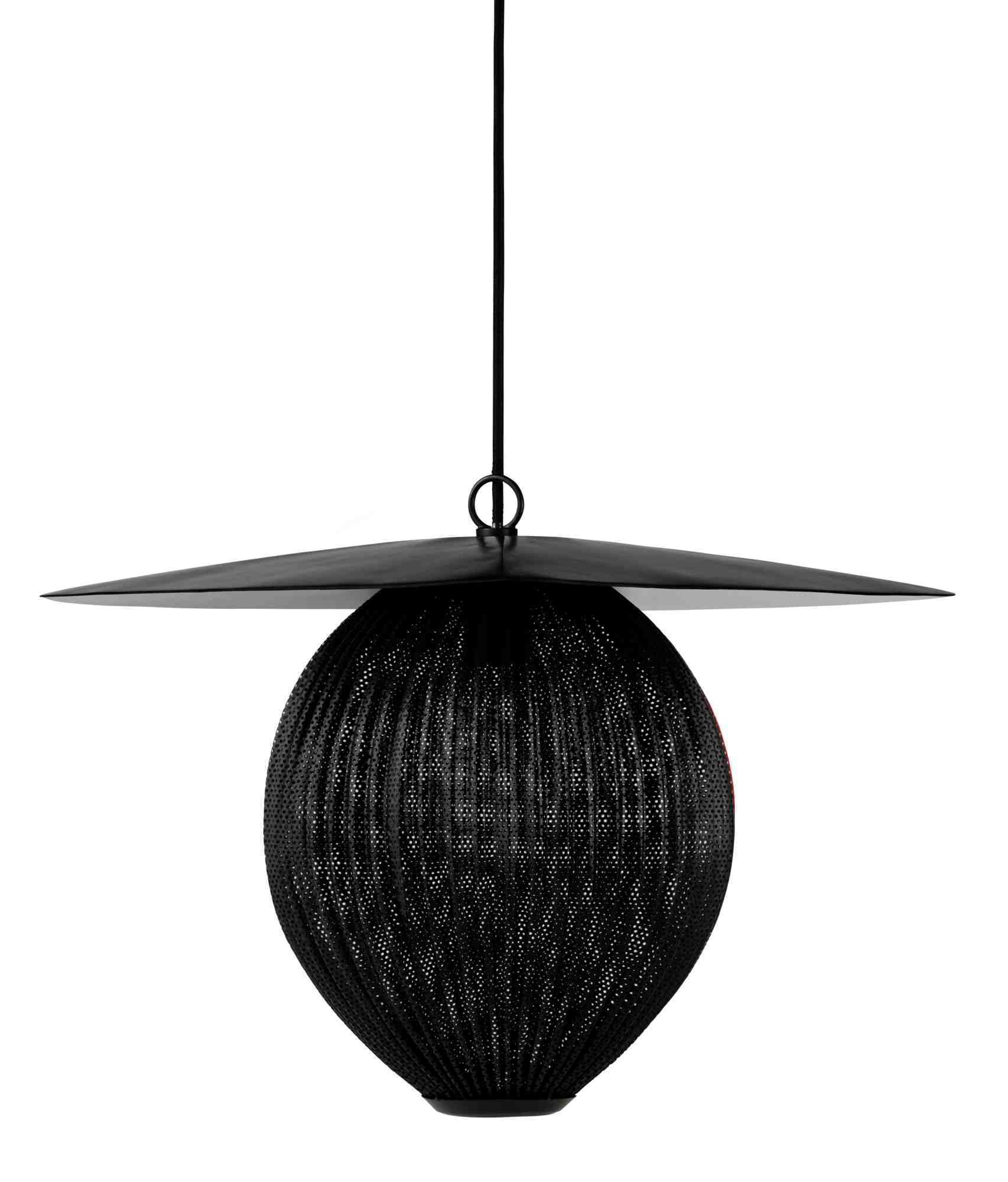 Satellite Pendant Lamp M Pendelleuchte Schwarz Gubi