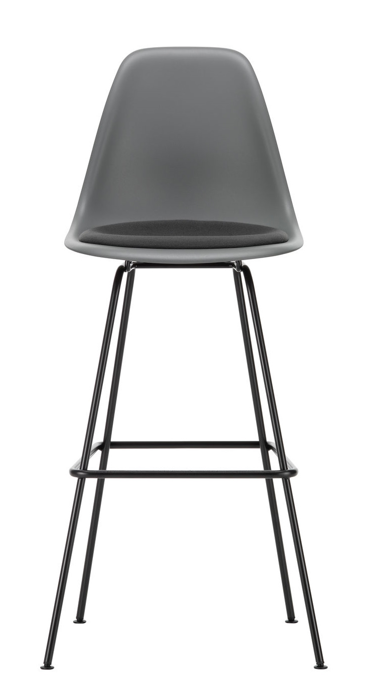 Eames Plastic Bar Stool Barhocker High mit Sitzpolster Vitra