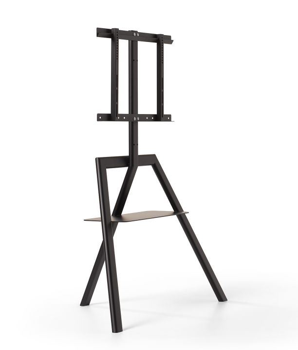 Cartesio Multimediaständer von Opinion Ciatti in Schwarz: Moderner TV-Ständer mit Ablage für elektronische Geräte.