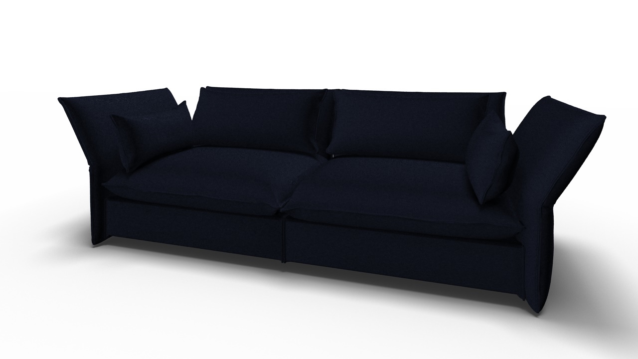 Mariposa 3-Sitzer Sofa Dunkelblau Vitra