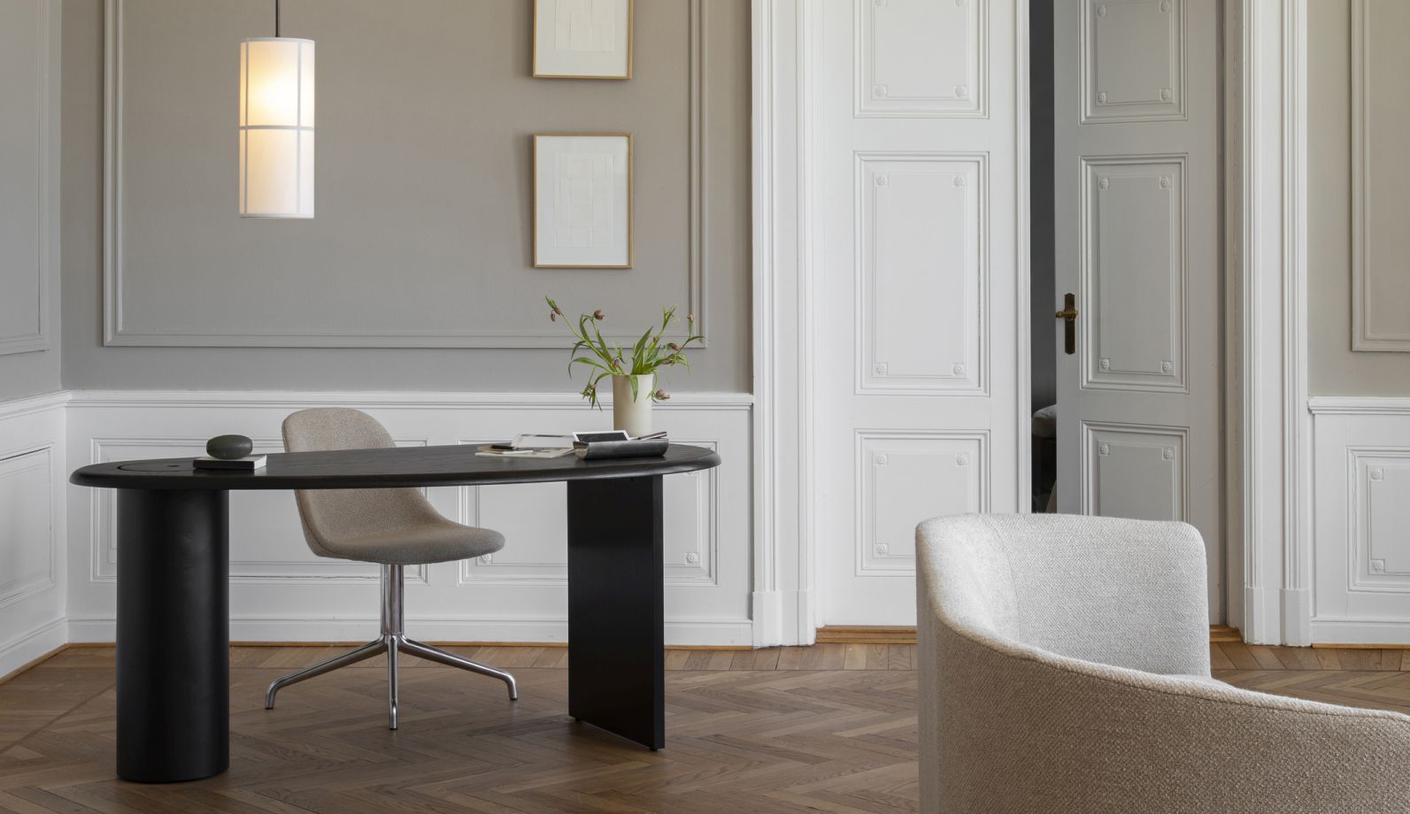 Hashira Pendant lamp Pendelleuchte Ø30 Raw Audo