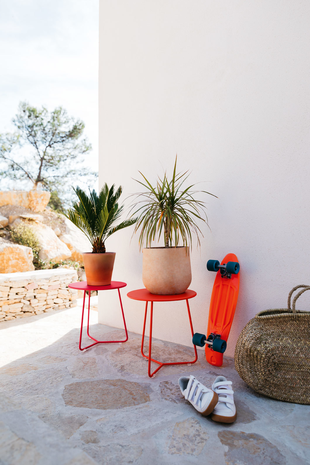 Cocotte kleiner Outdoor Tisch Fermob Schwarzkirsche