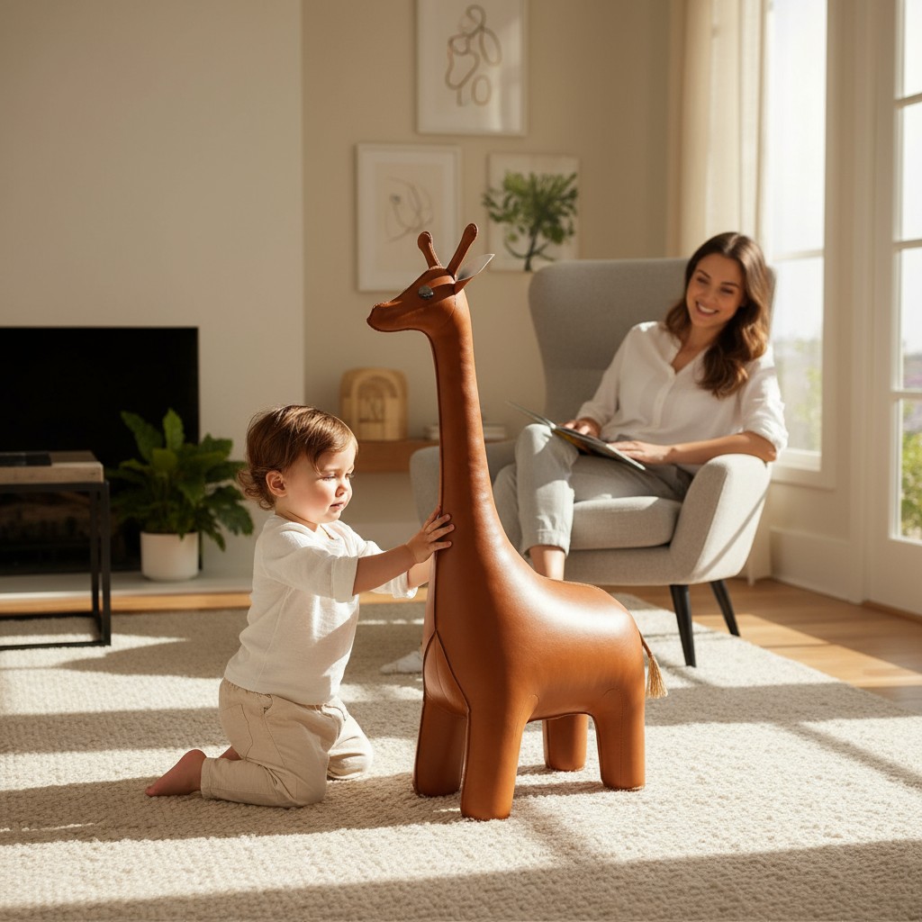 Ledertier XXL Giraffe Züny 