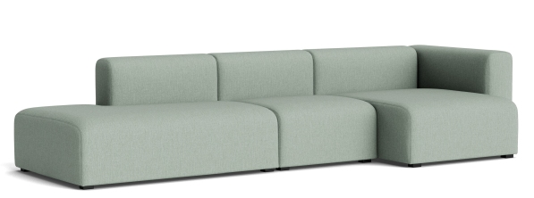 Mags Sofa 3-Sitzer Combination 4 mit Armlehne rechts Hay Stoff Metaphor 023