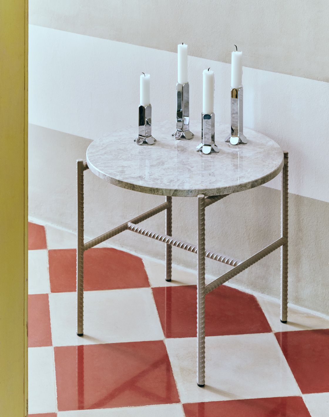 Arcs Candleholder Large Mirror Kerzenständer Hay