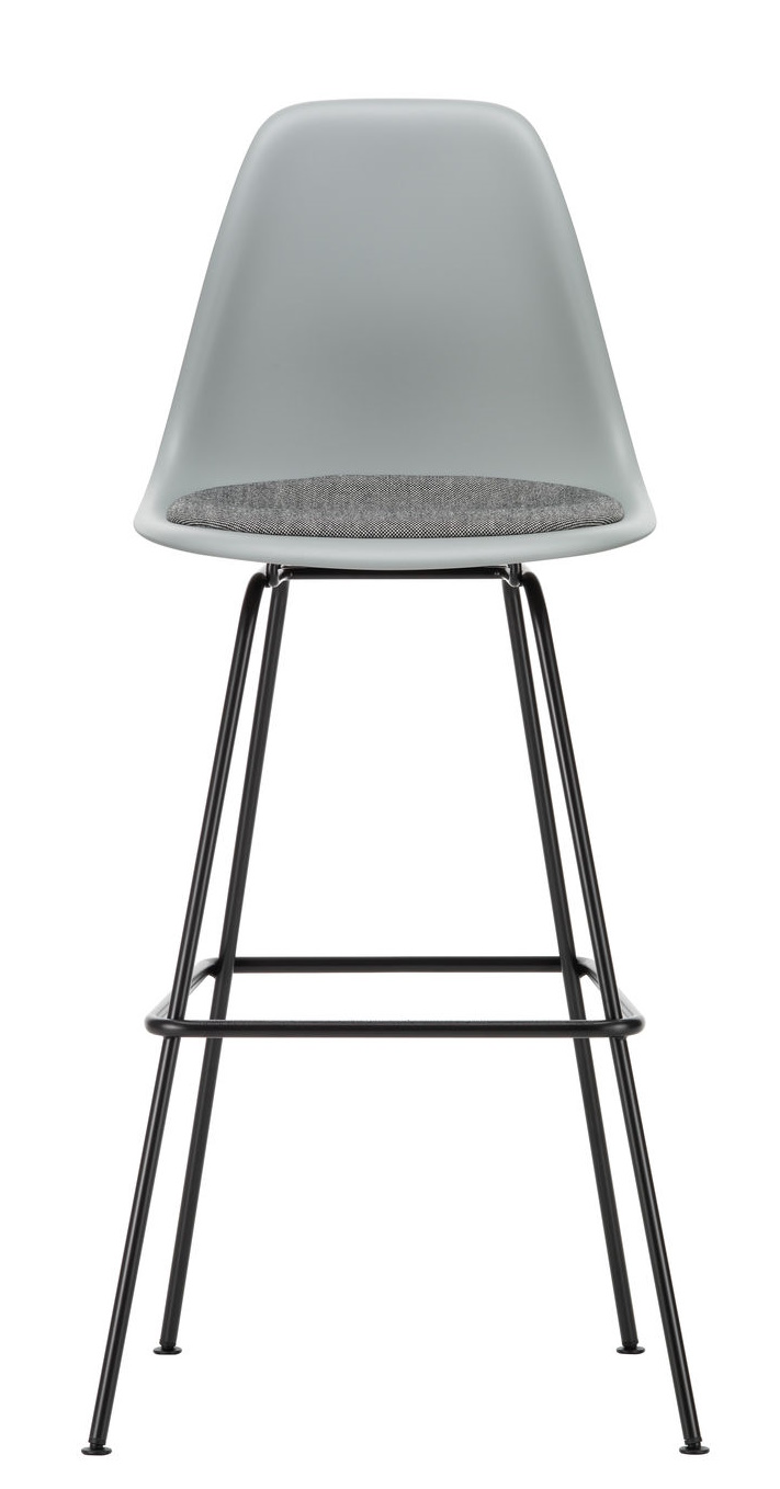 Eames Plastic Bar Stool Barhocker High mit Sitzpolster Vitra