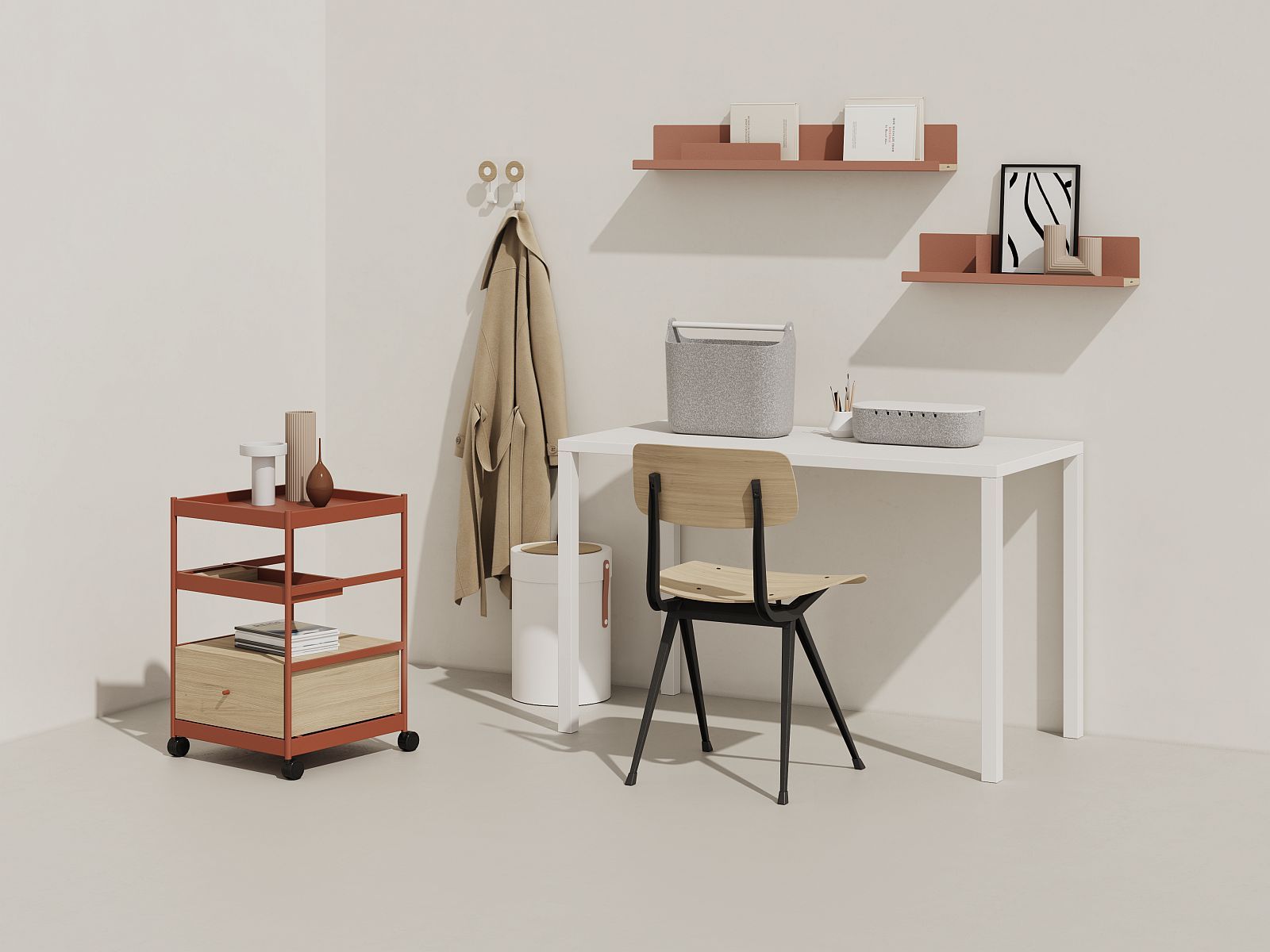 Beside Office Trolley Regalelement / Kommode Mizetto QUICK SHIP