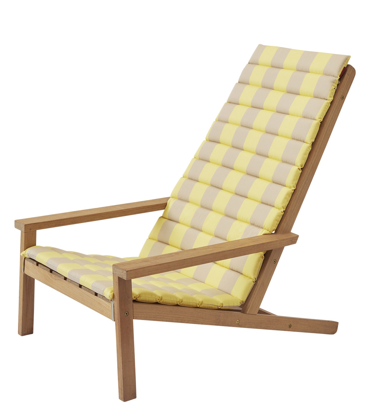 Between Lines Sitzkissen für Liegestuhl von Skagerak, Lemon/Sand Stripe, Outdoor-Möbel, Gartenliege.
