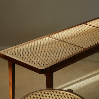 Le Roi Bench Bank Eiche Dunkel Geräuchert NORR11