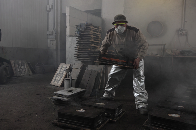 Walter Gropius Türdrücker Tecnolumen Nickel poliert