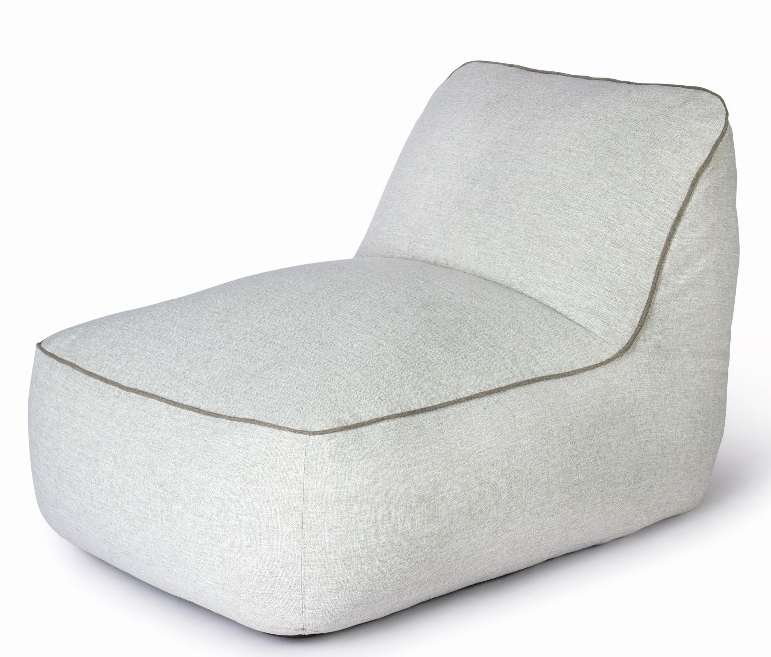 Weishäupl Maliha Lounge Sessel Outdoor Pebble: Bequemer, hellgrauer Outdoor Sessel für Garten und Terrasse.