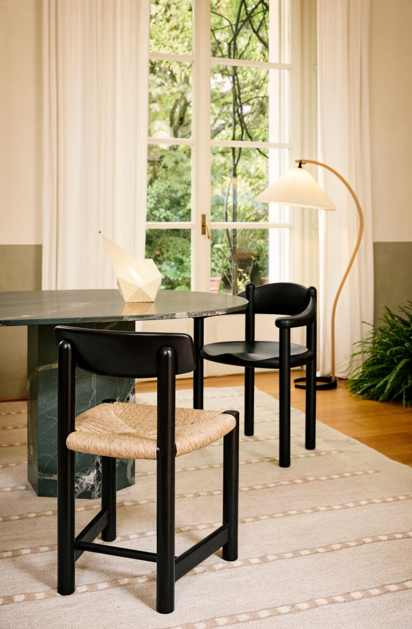 Daumiller Stuhl Kiefer schwarz Gubi