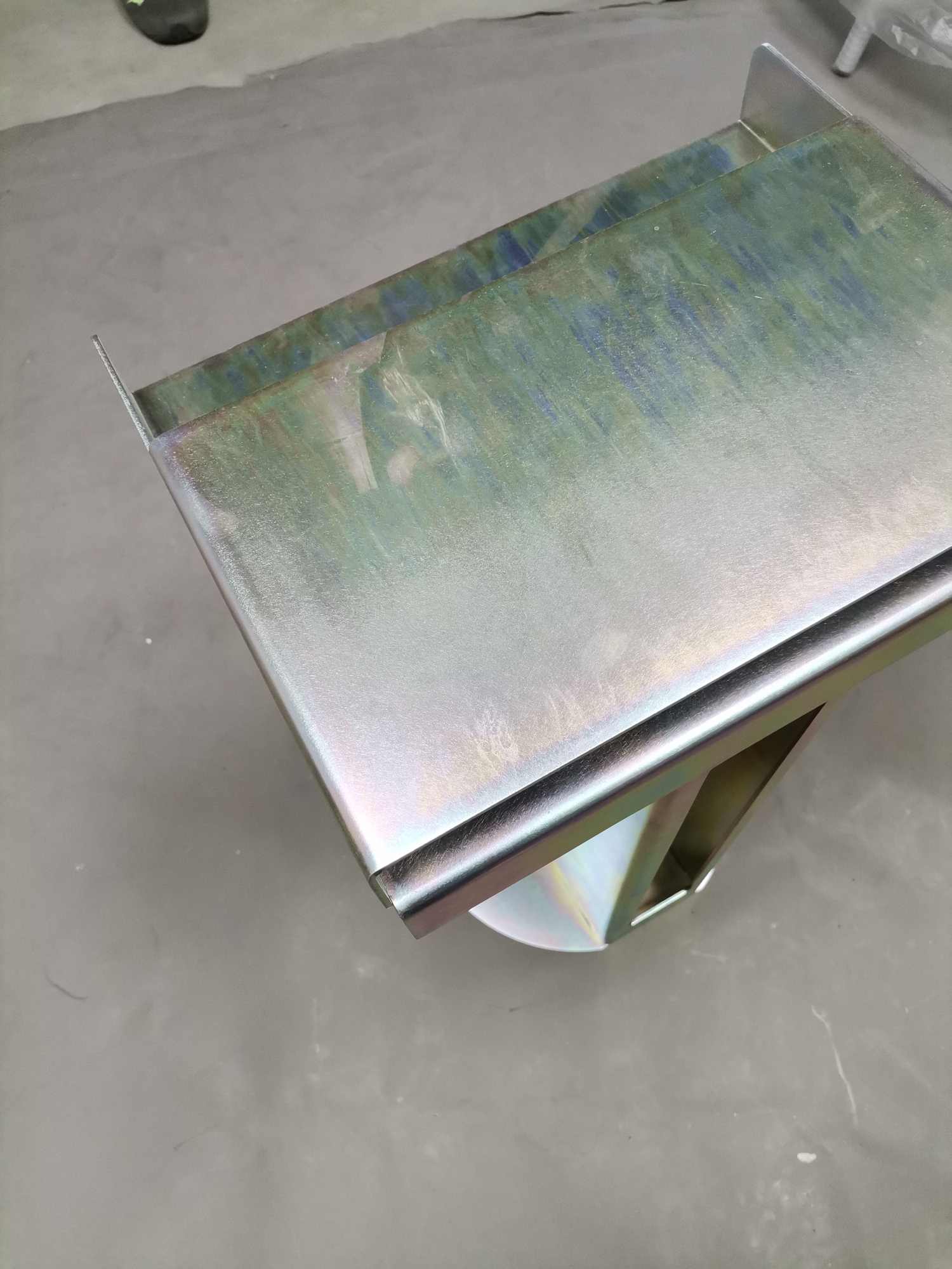 Meta Side Table CHROMGELB Beistelltisch New Tendency MÄNGELEXEMPLAR  