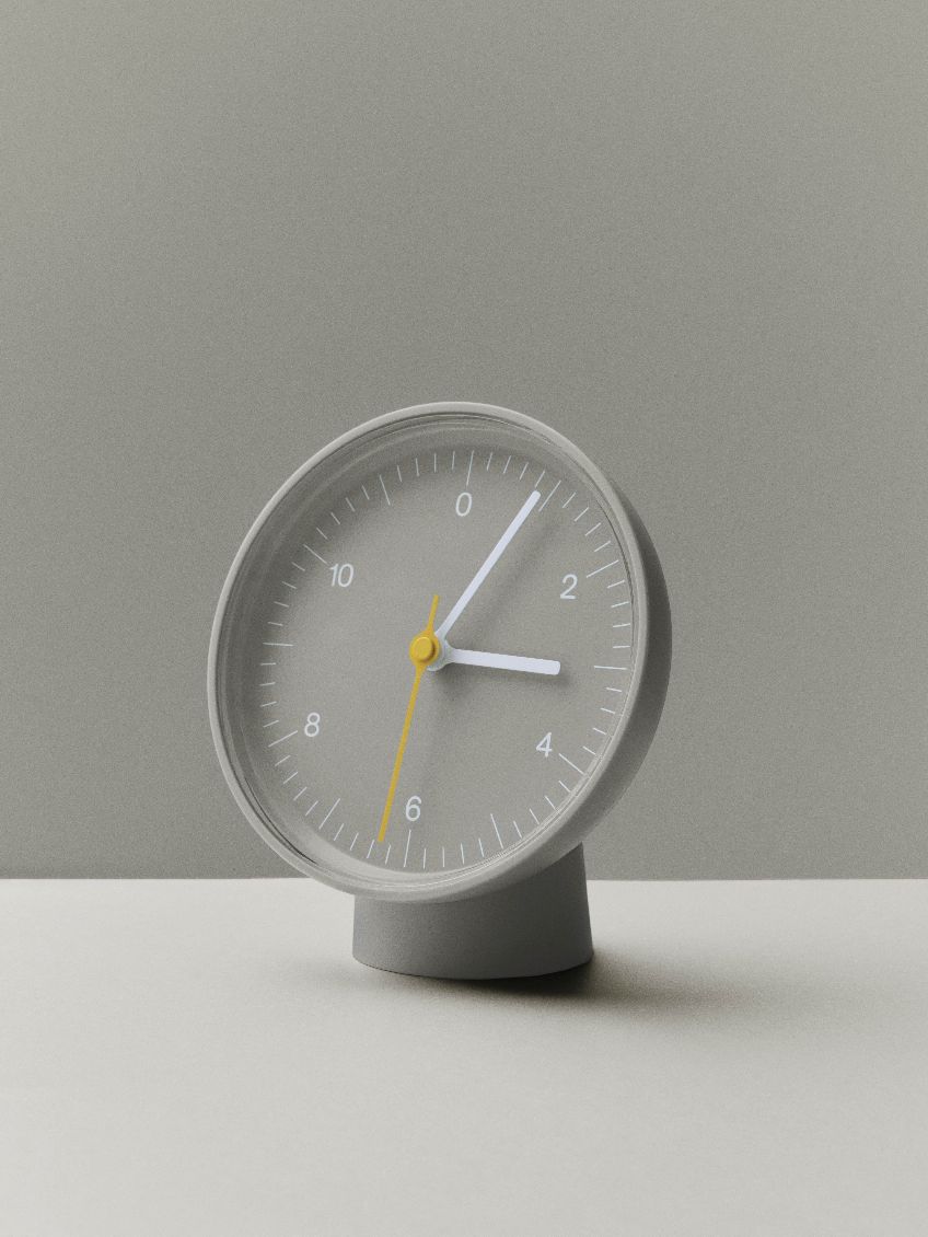 Table Clock Dual-function Tischuhr / Wanduhr Hay Pink