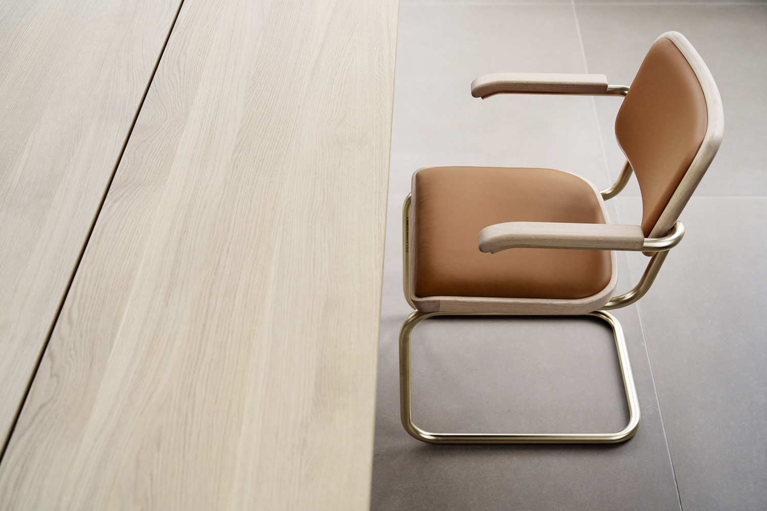 JS. Thonet by Jil Sander S 1070 / S1070 Konferenztisch Thonet