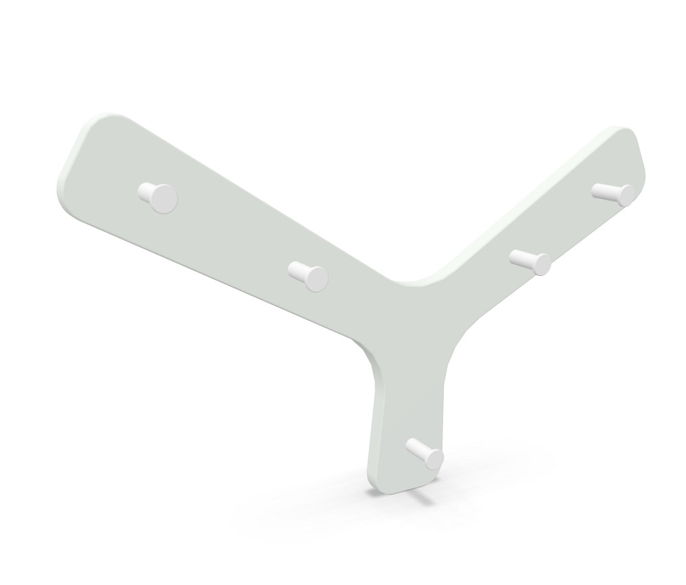 Branch Wandgarderobe Weiß Cascando