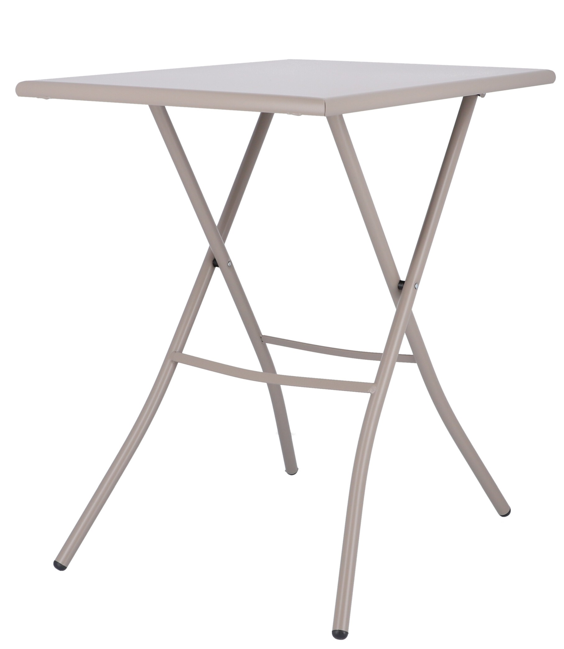 Fiam Sirio Klapptisch in Taupe: Quadratischer Outdoor-Tisch mit Klappfunktion und Metallgestell für Garten und Balkon.