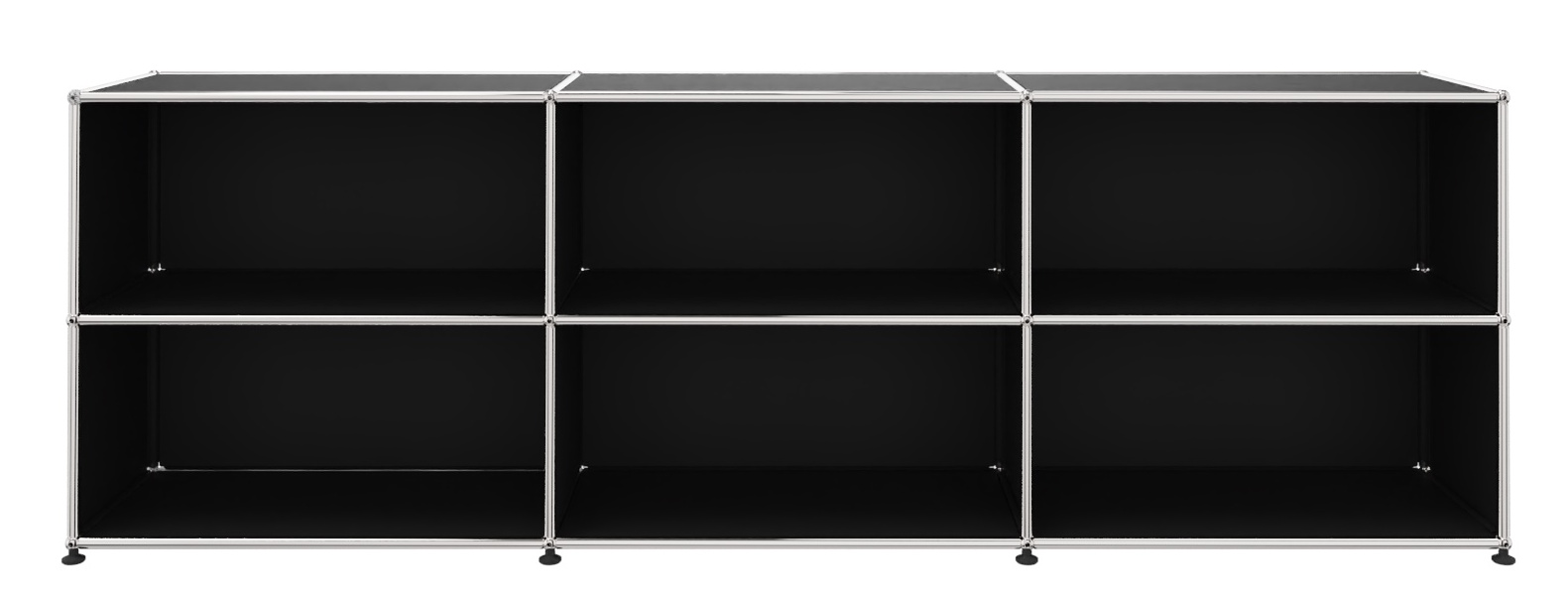 USM Haller Regal Offen breit Graphitschwarz - FAST DELIVERY