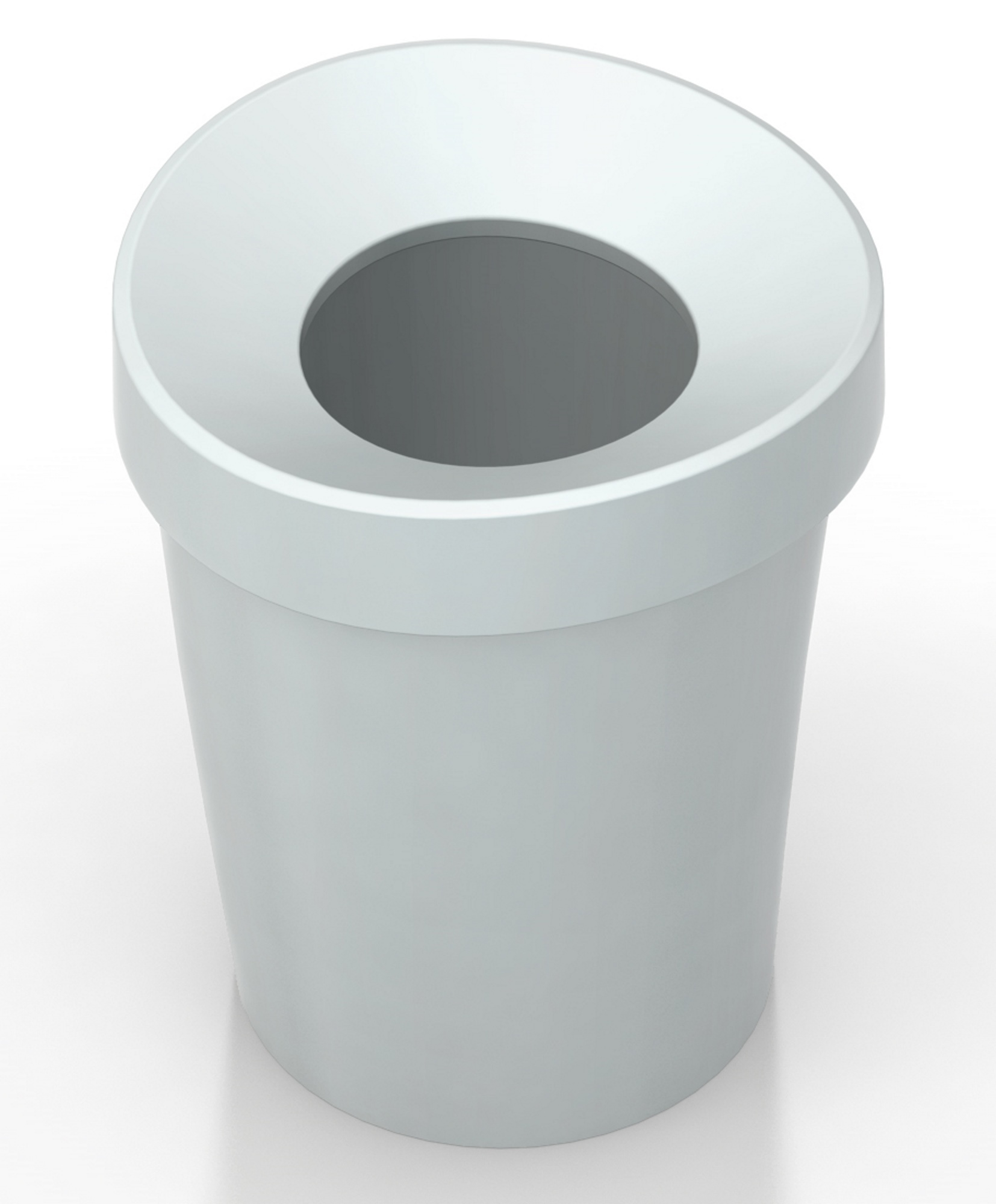 Happy Bin Papierkorb in Himmelgrau von Vitra: Moderner Abfalleimer für Büro und Zuhause.