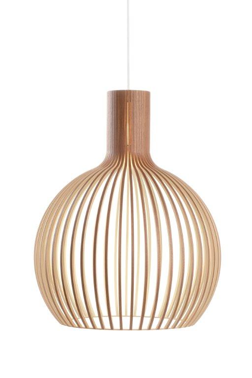 Walnuss / Kabel weiß