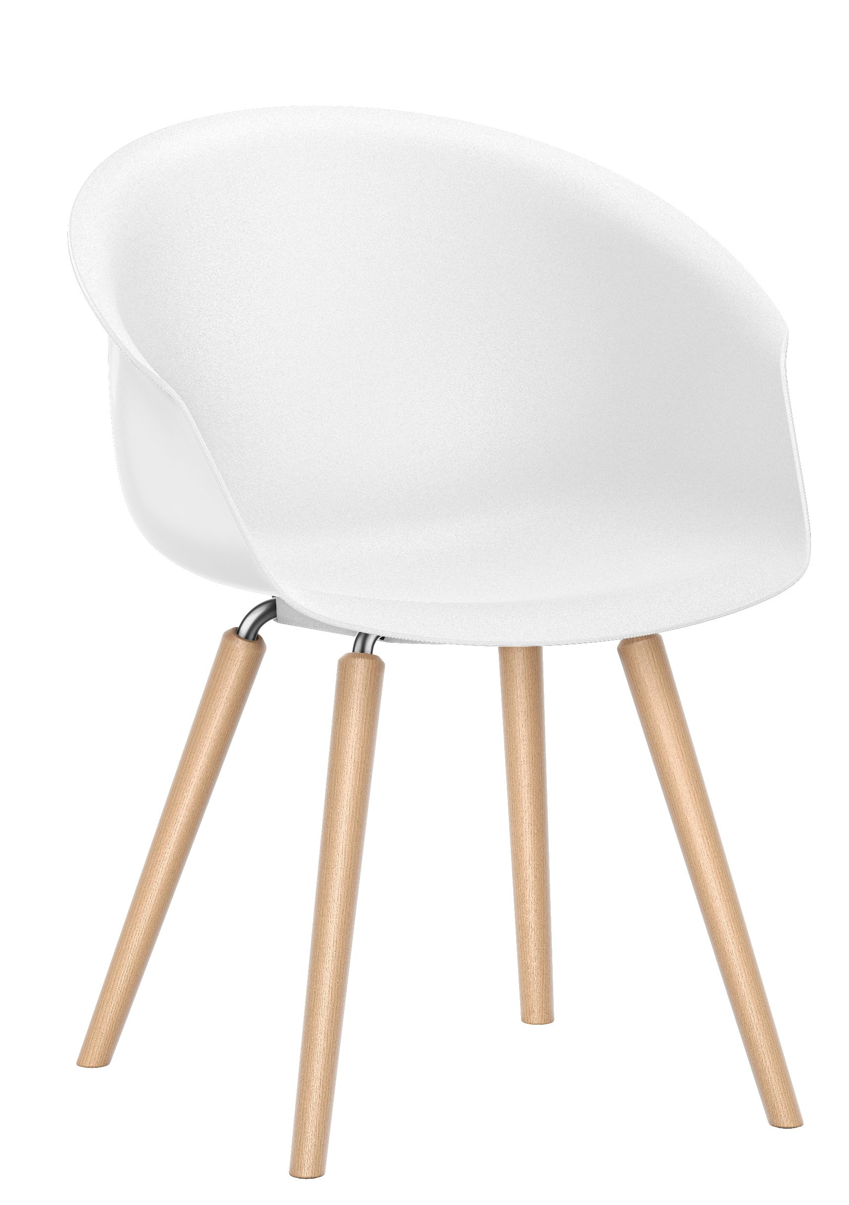 Shuffleis Clubsessel Vierfuß Holz Interstuhl