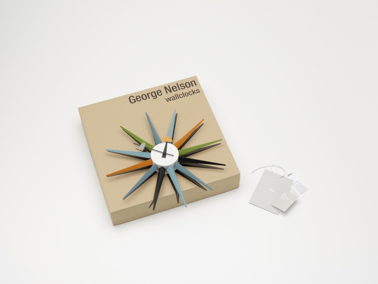 Sunburst Clock Uhr - mehrfarbig Vitra