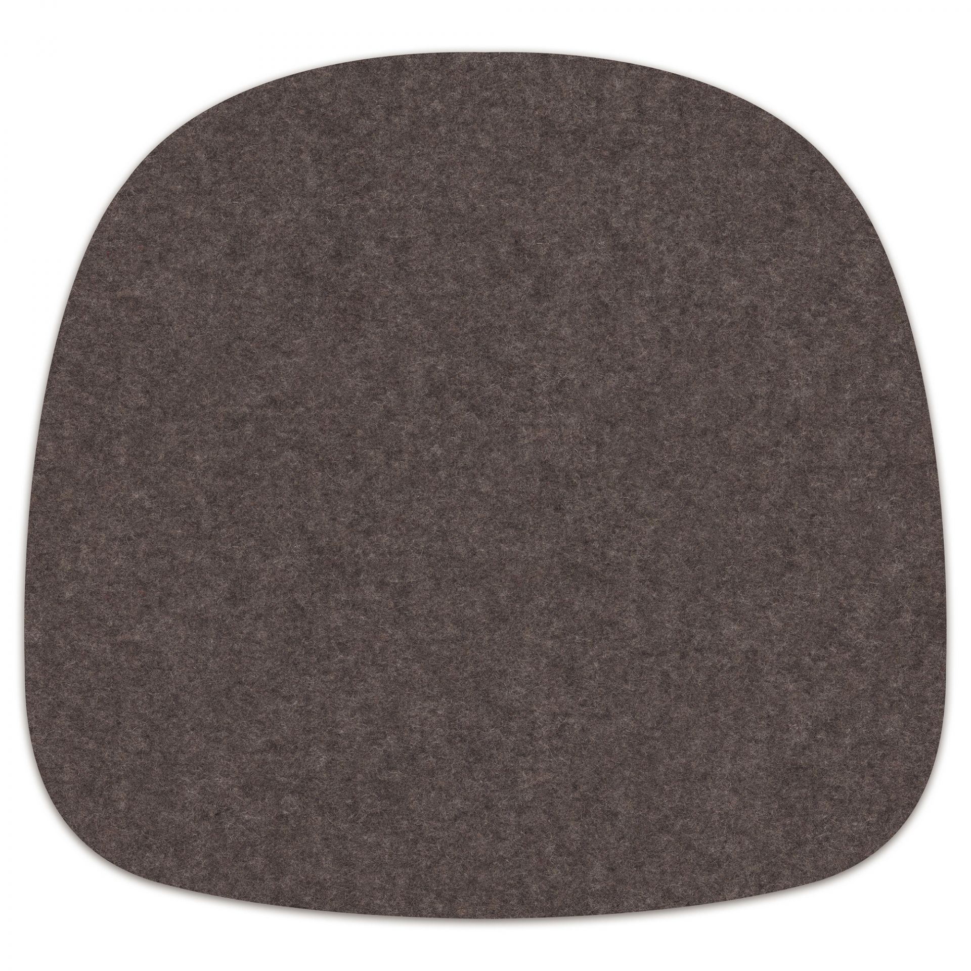 Braune Filz Sitzauflage für About A Chair AAC22 von Hey Sign, Farbe Pfeffer.