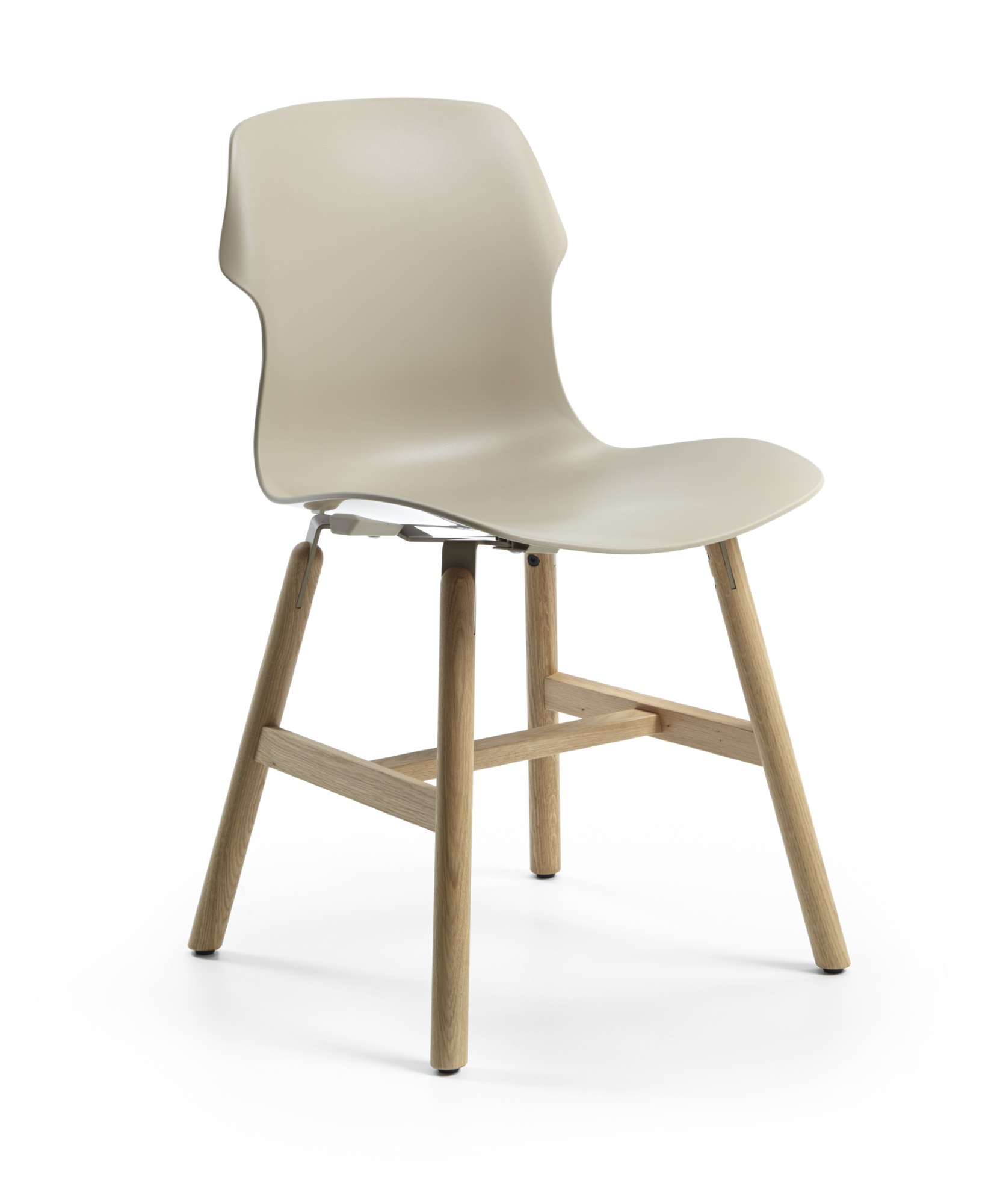 Stereo Wood Stuhl 2er-Set Walnuss beigegrau Casamania Horm - QUICK SHIP