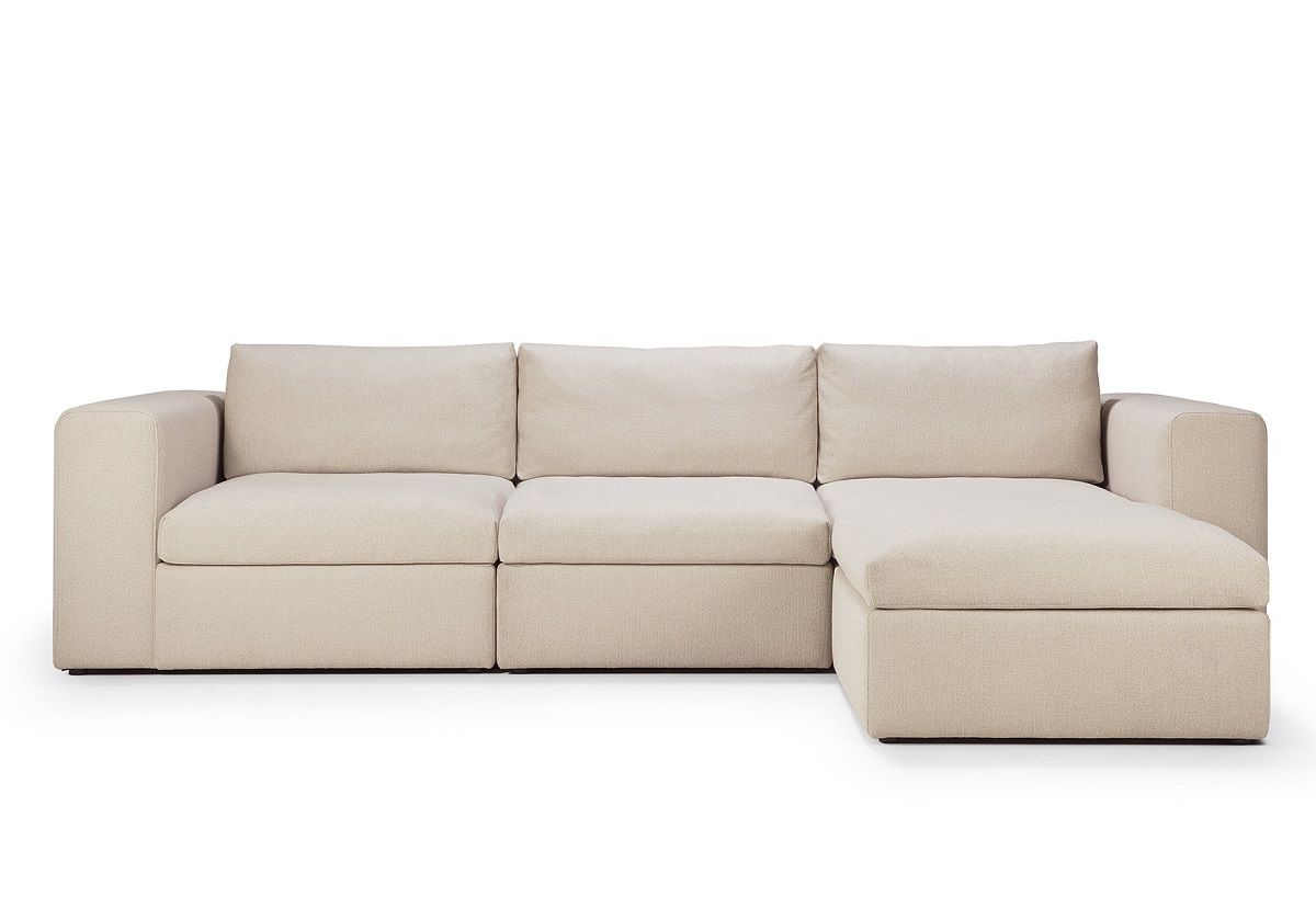 Mellow Polsterhocker Off White Eco Stoff Ethnicraft