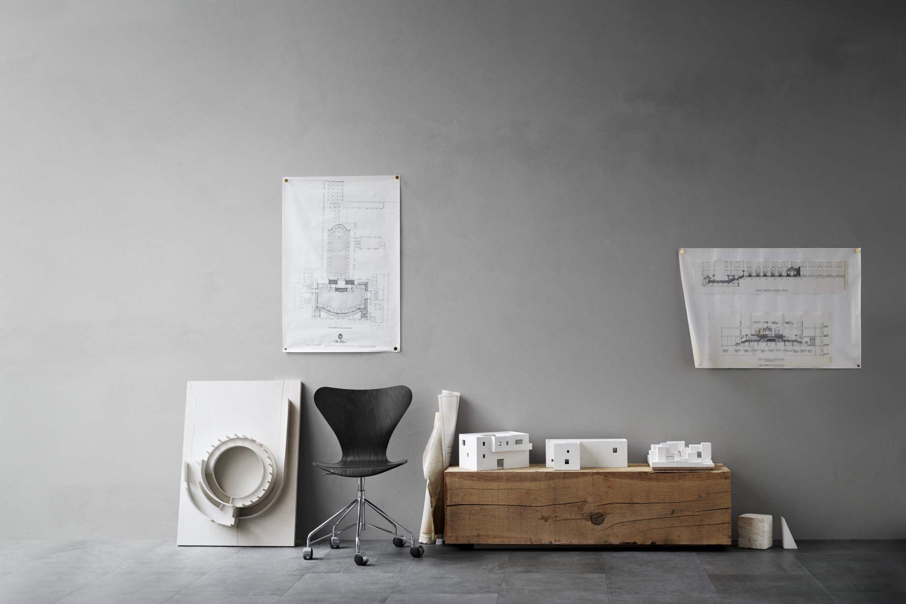 Siebener / Serie Stuhl 3107 Fritz Hansen