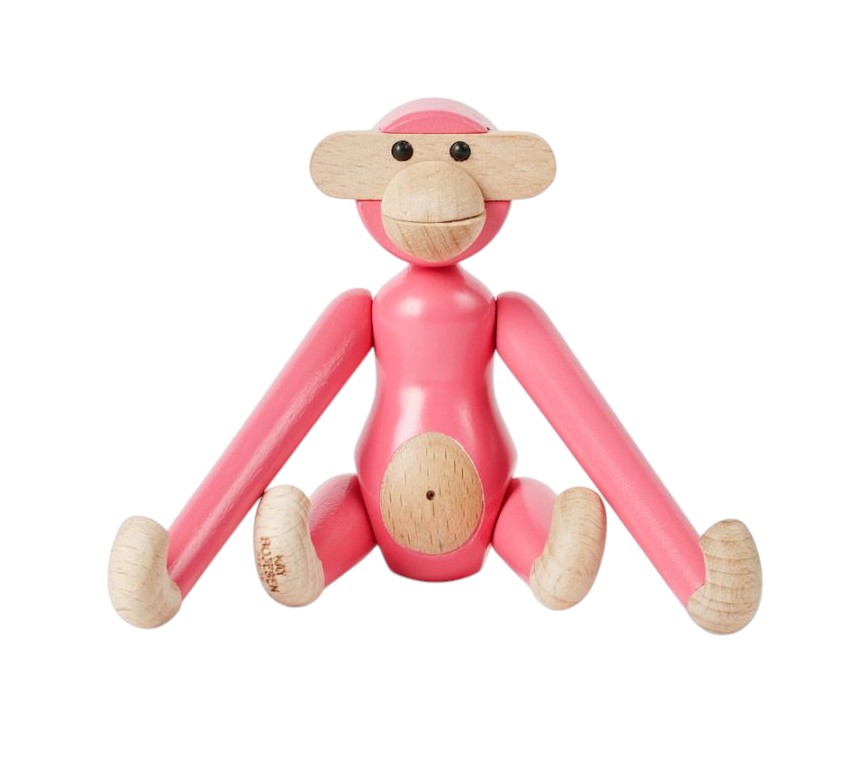 Affe Mini farbig Kay Bojesen Pink