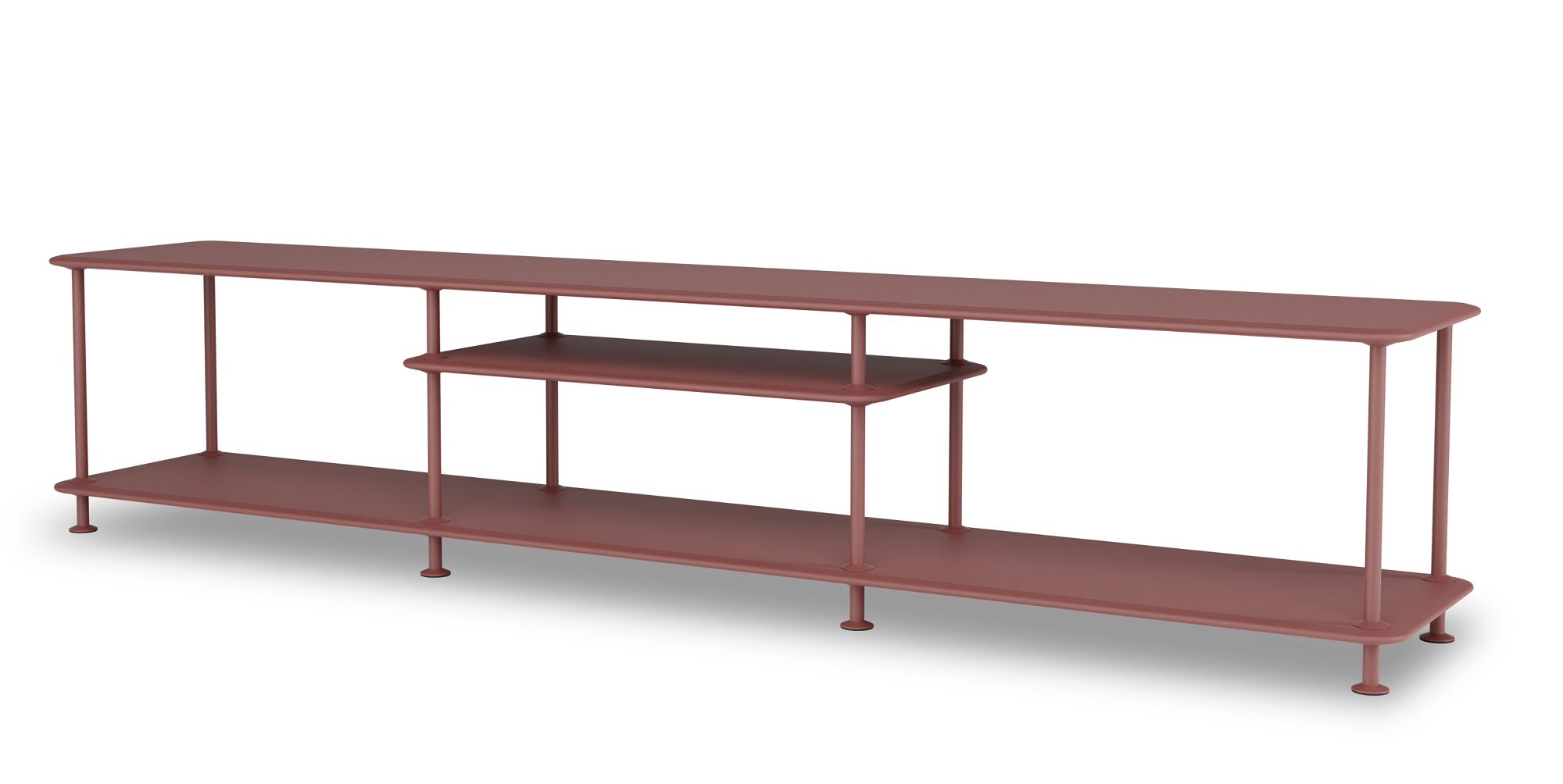 Montana Free Regal in Terrakotta: Modernes, modulares Regalsystem für Wohnzimmer und Büro.