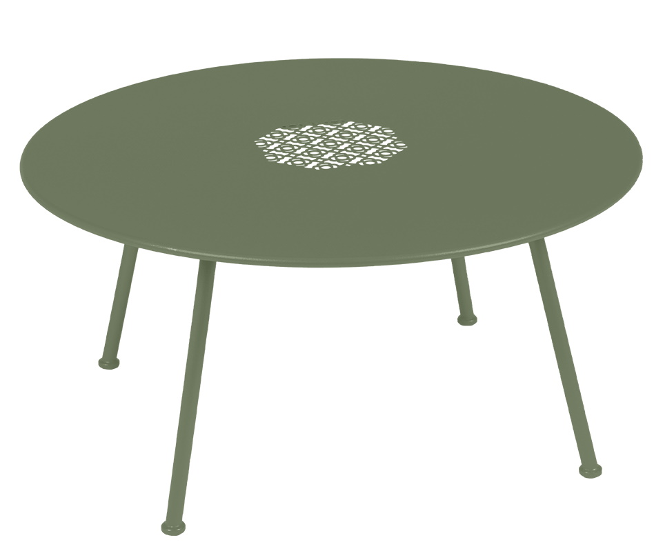 Lorette niedriger Outdoor Beistelltisch / Couchtisch Ø 80 cm Fermob