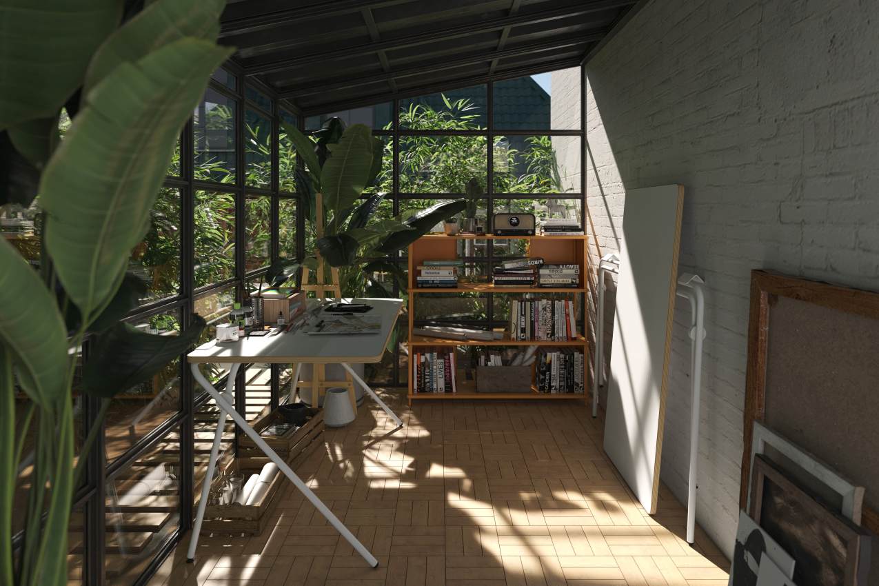 Plato klappbar Sekretär / Schreibtisch Müller Möbelwerkstätten