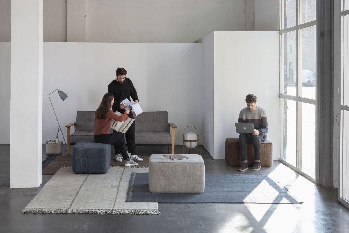 Mía Teppich braun 200x300cm Nanimarquina