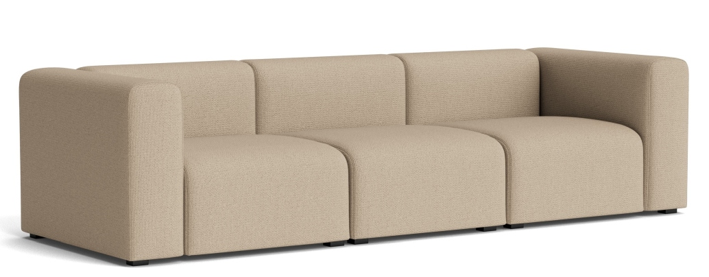 Mags Sofa 3-Sitzer Combination 1 Hay Stoff Maglia warmgrau