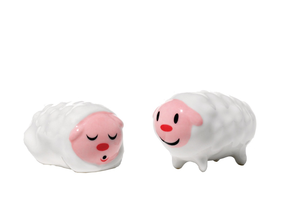 AMGI10SET3 Tiny Little Sheeps Porzellanfiguren 2-er Set Alessi
