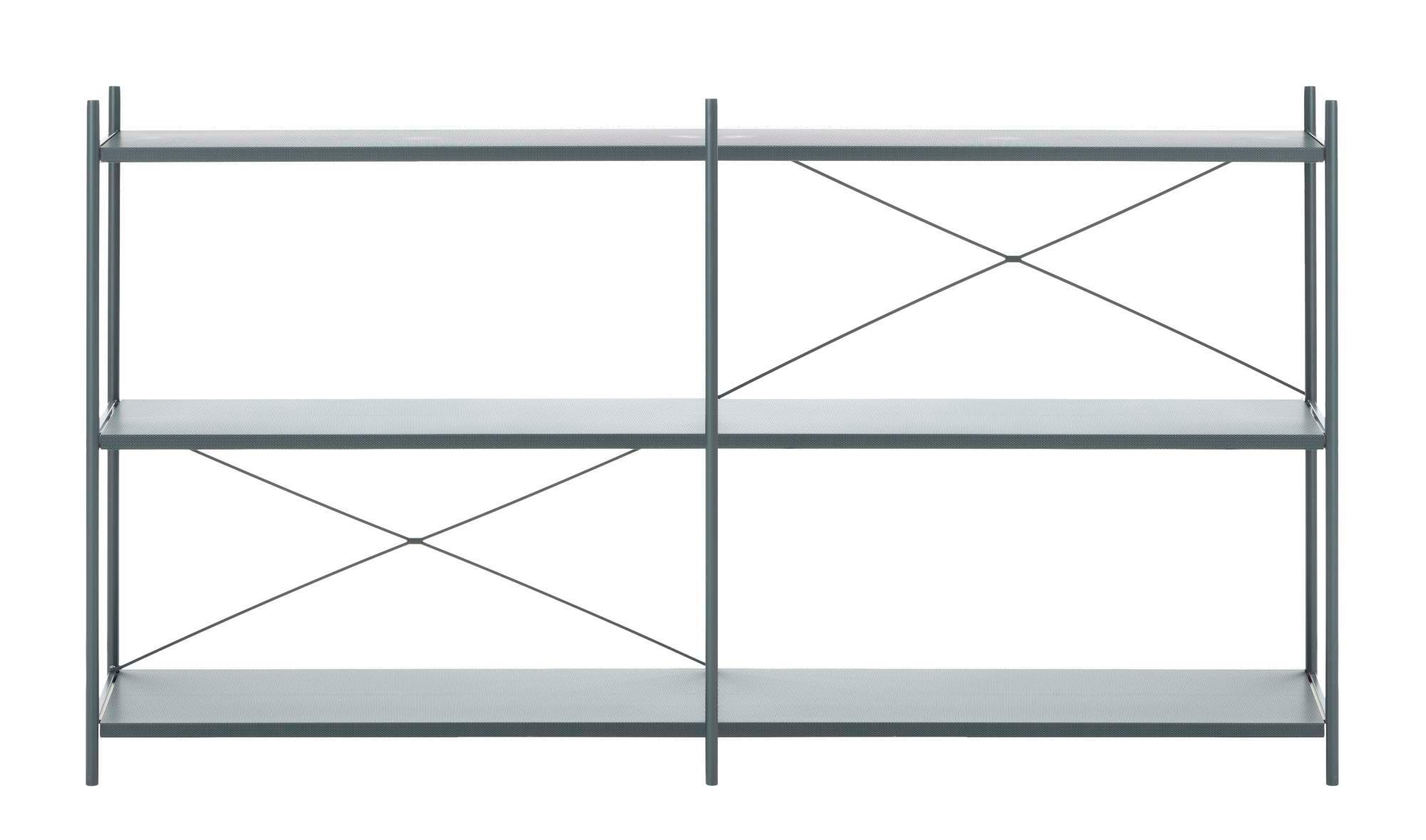 Graues Punctual Regal von Ferm Living, 2x3 Fächer, minimalistisches Design, modernes Bücherregal.