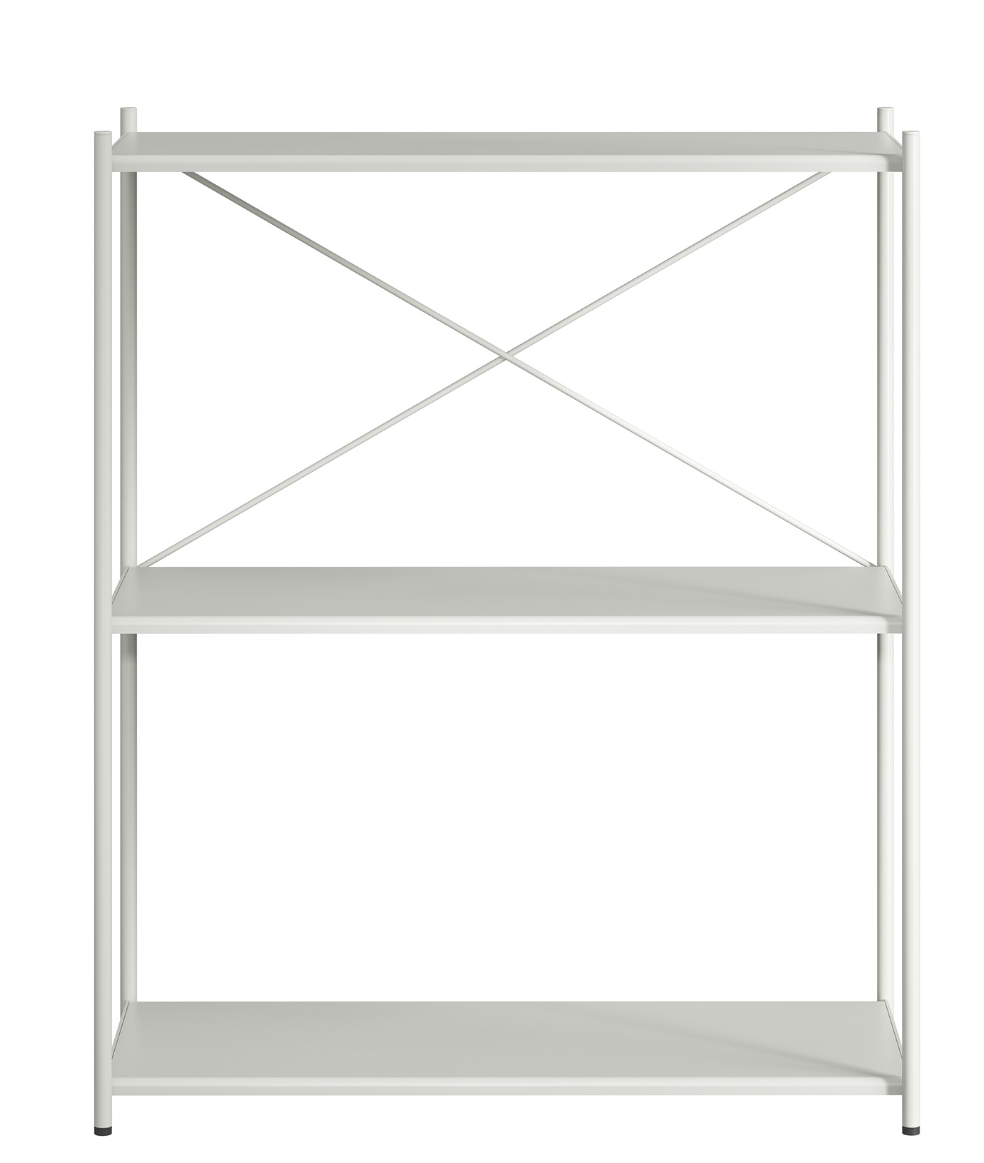 Arturo Regal: Weißes 3er Modul Regal von novoform, modernes Design für Wohnzimmer und Büro.