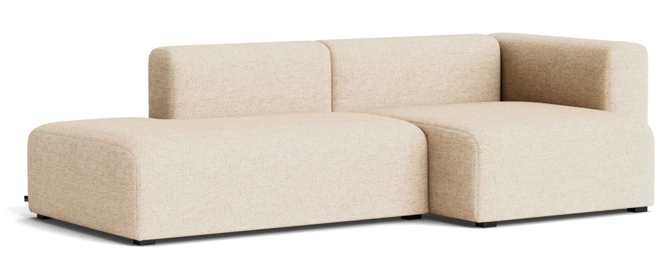 Beige Mags Soft Sofa mit Armlehne rechts, moderner 2,5-Sitzer für Wohnzimmer und Lounge.