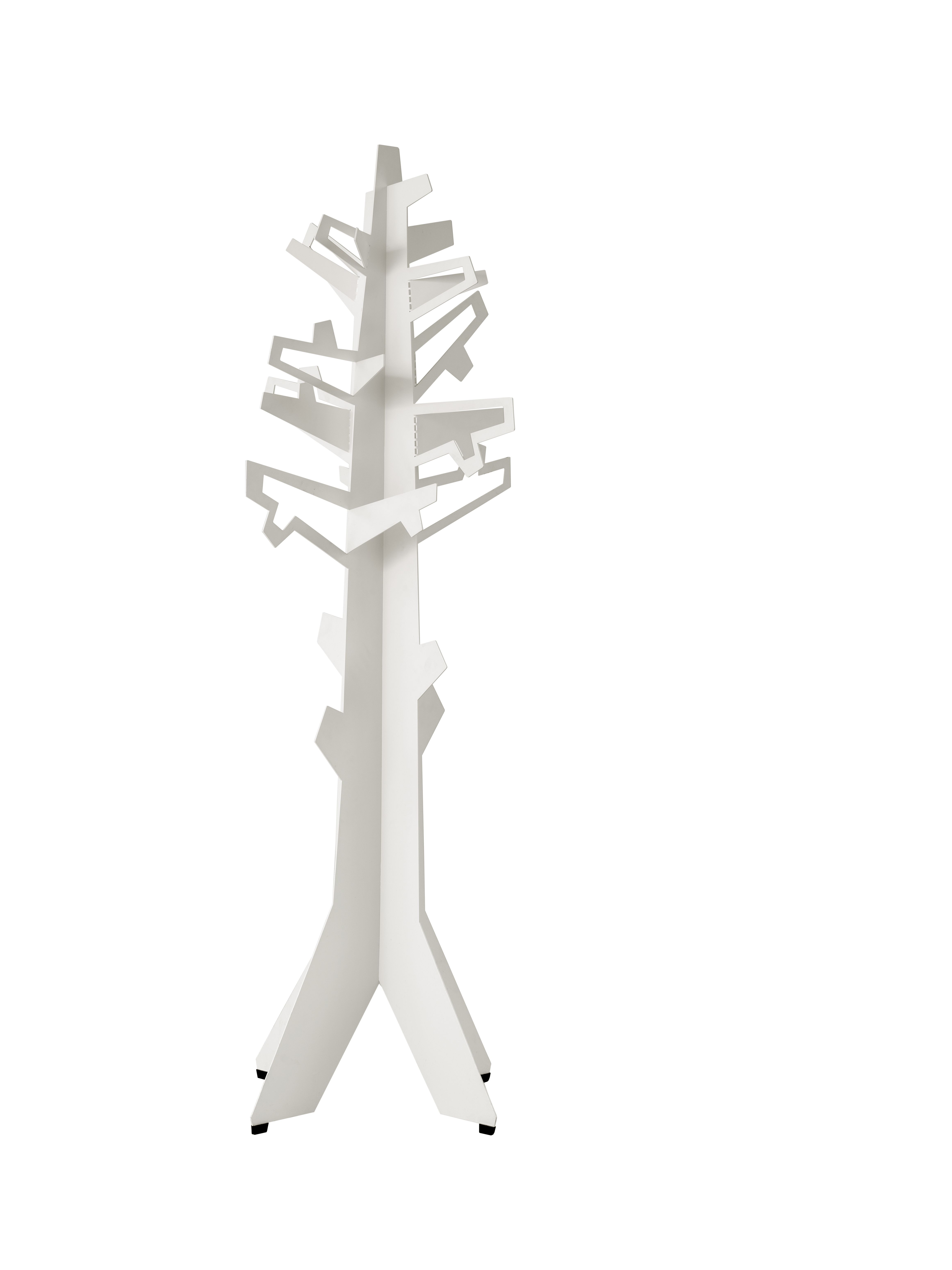 Weißer Forest for the Trees Kleiderständer im Baumdesign für Jacken, Mäntel und Accessoires.
