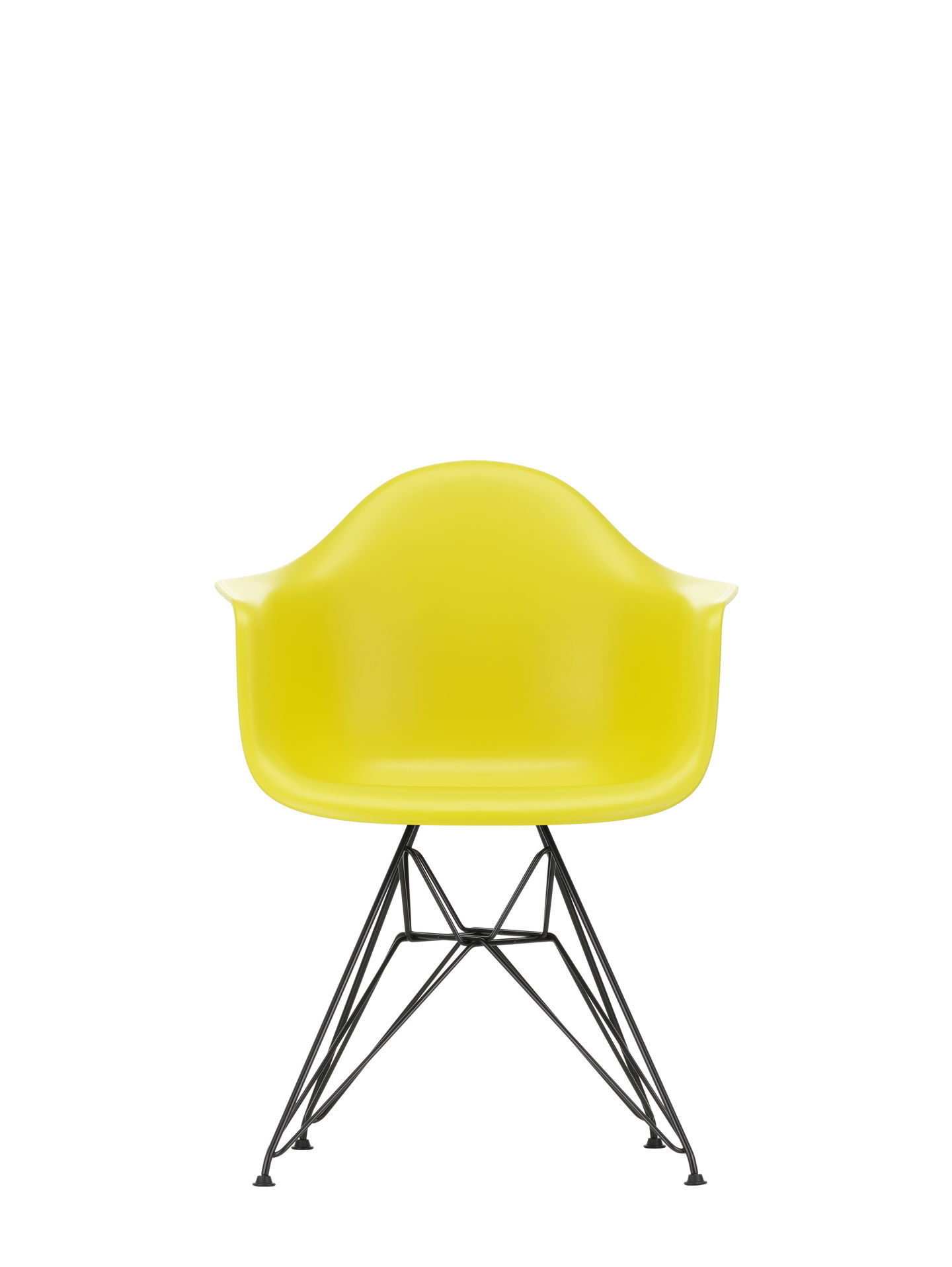 Eames Plastic Arm Chair DAR Stuhl Vitra Schwarz - Rostorange