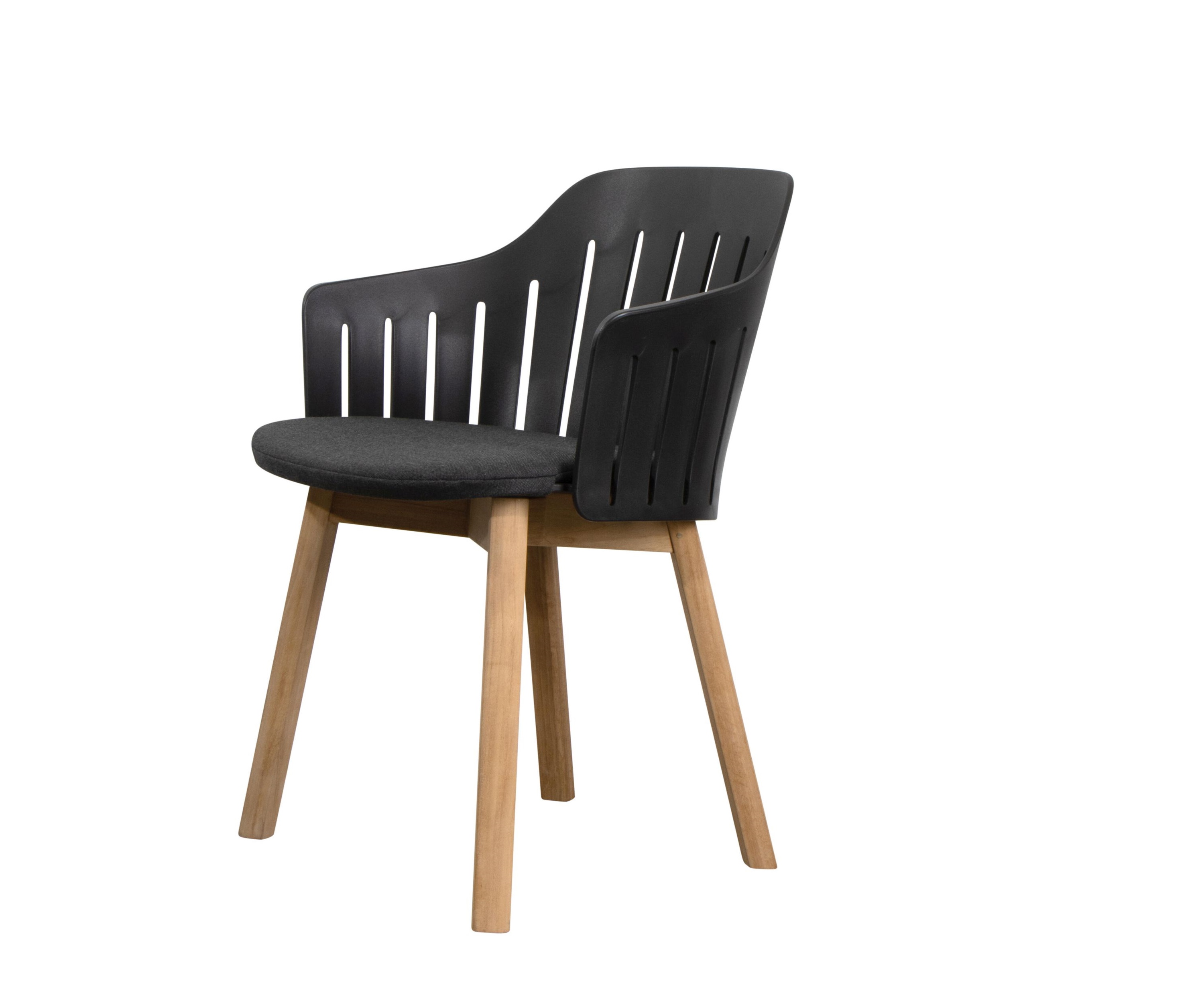 Choice Outdoor Stuhl Teakgestell 4 Beine Schwarz Cane-Line