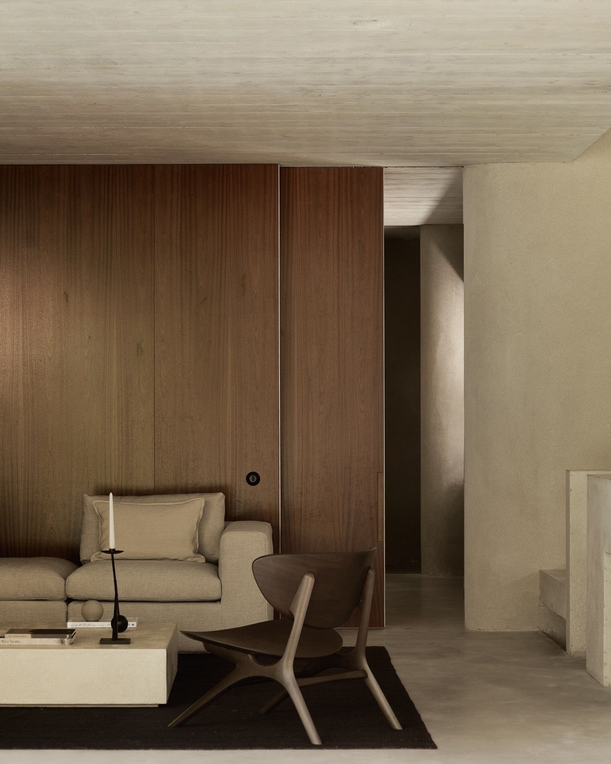 Elements Couchtisch Microcement Off White rechteckig Ethnicraft