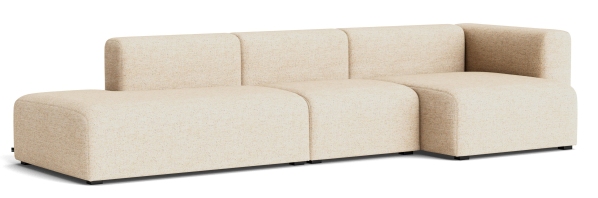 Mags Sofa 3-Sitzer Combination 4 mit Armlehne rechts Hay Stoff Bolgheri LGG60