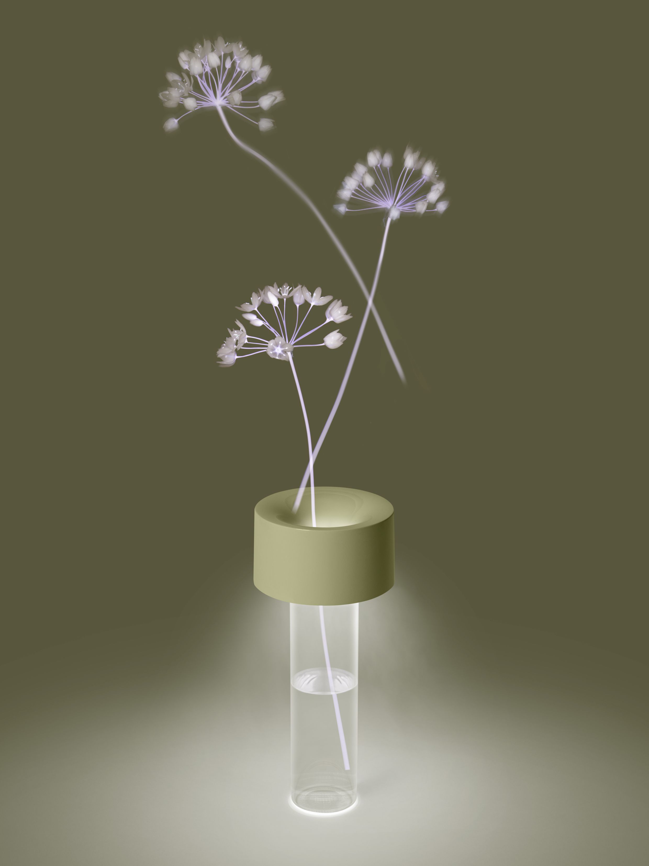 Foscarini Fleur Tischleuchte: Moderne Designerlampe mit floralem Design und sanftem Licht.