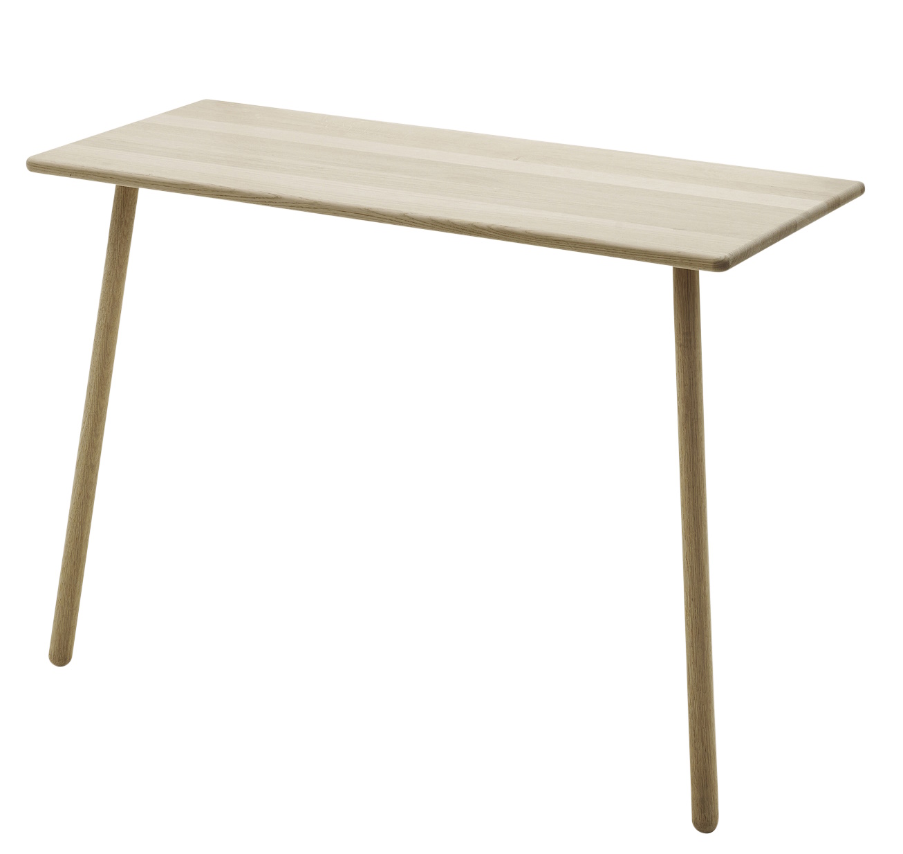 Georg Wall Schreibtisch von Skagerak: Heller Holz Schreibtisch mit minimalistischem Design und drei Beinen.