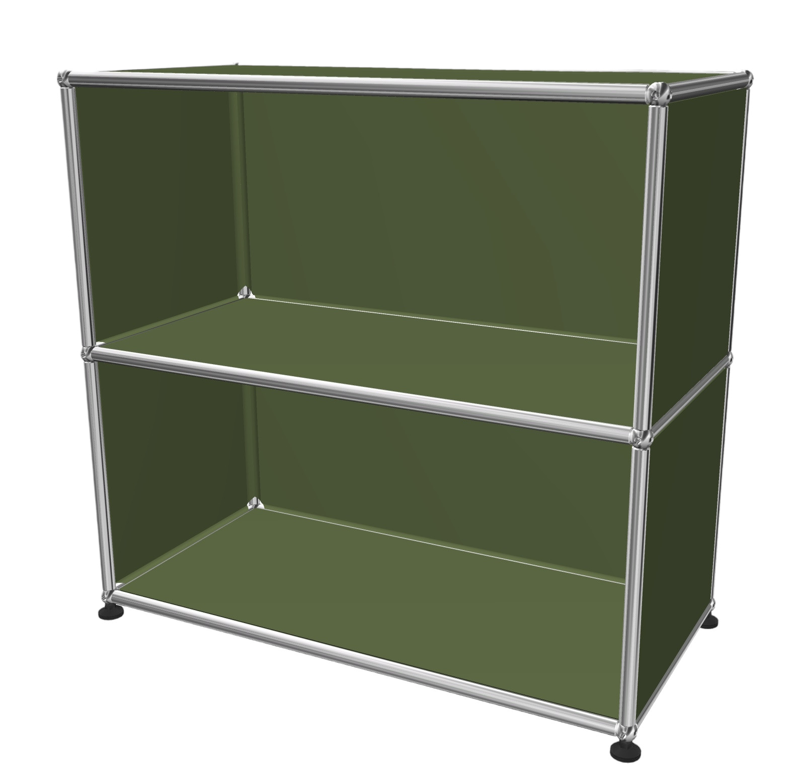 USM Haller Regal Sideboard offen Olivgrün