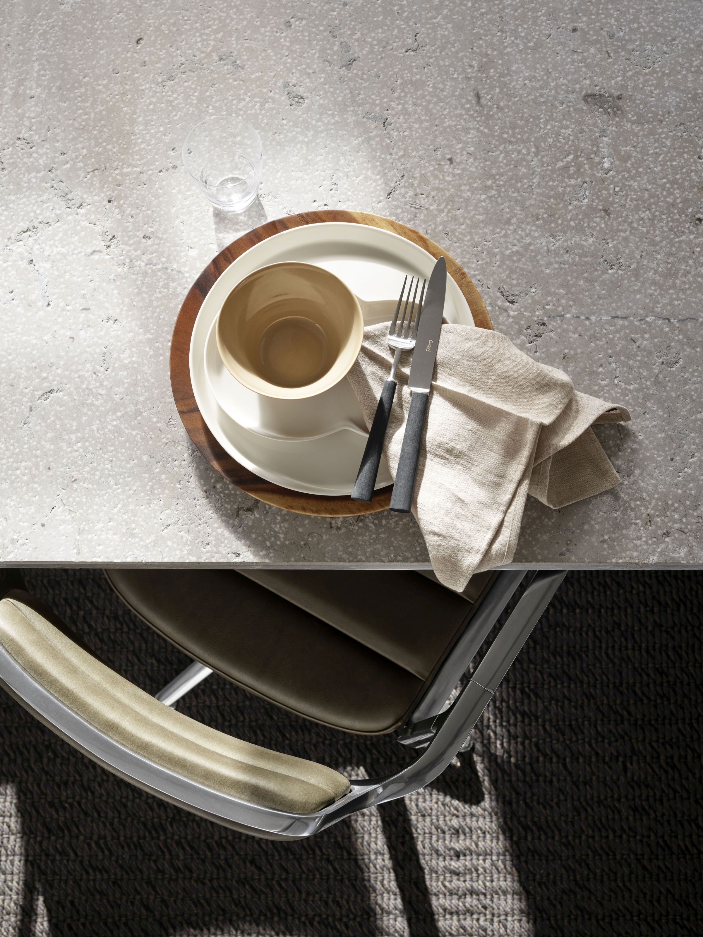 VIPP452 Swivel Stuhl mit Rollen Bosco Grün Vipp