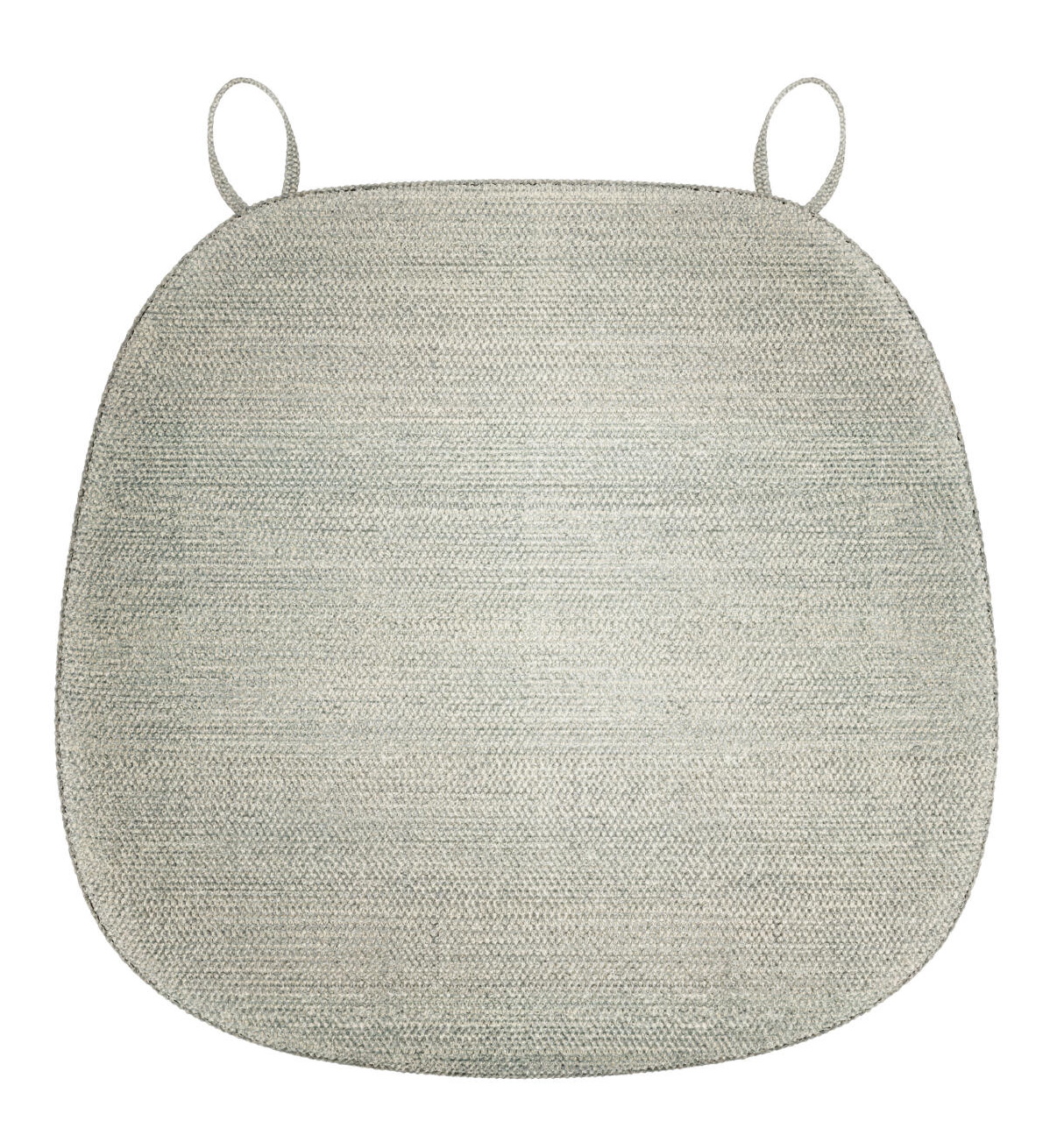 Graue Polsterauflage 119 PA für Thonet Holzsessel, bequeme Sitzauflage mit Schlaufen.